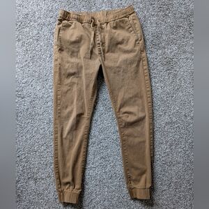 Men's California Republic Bullhead Khaki Skinny Joggers | Size S